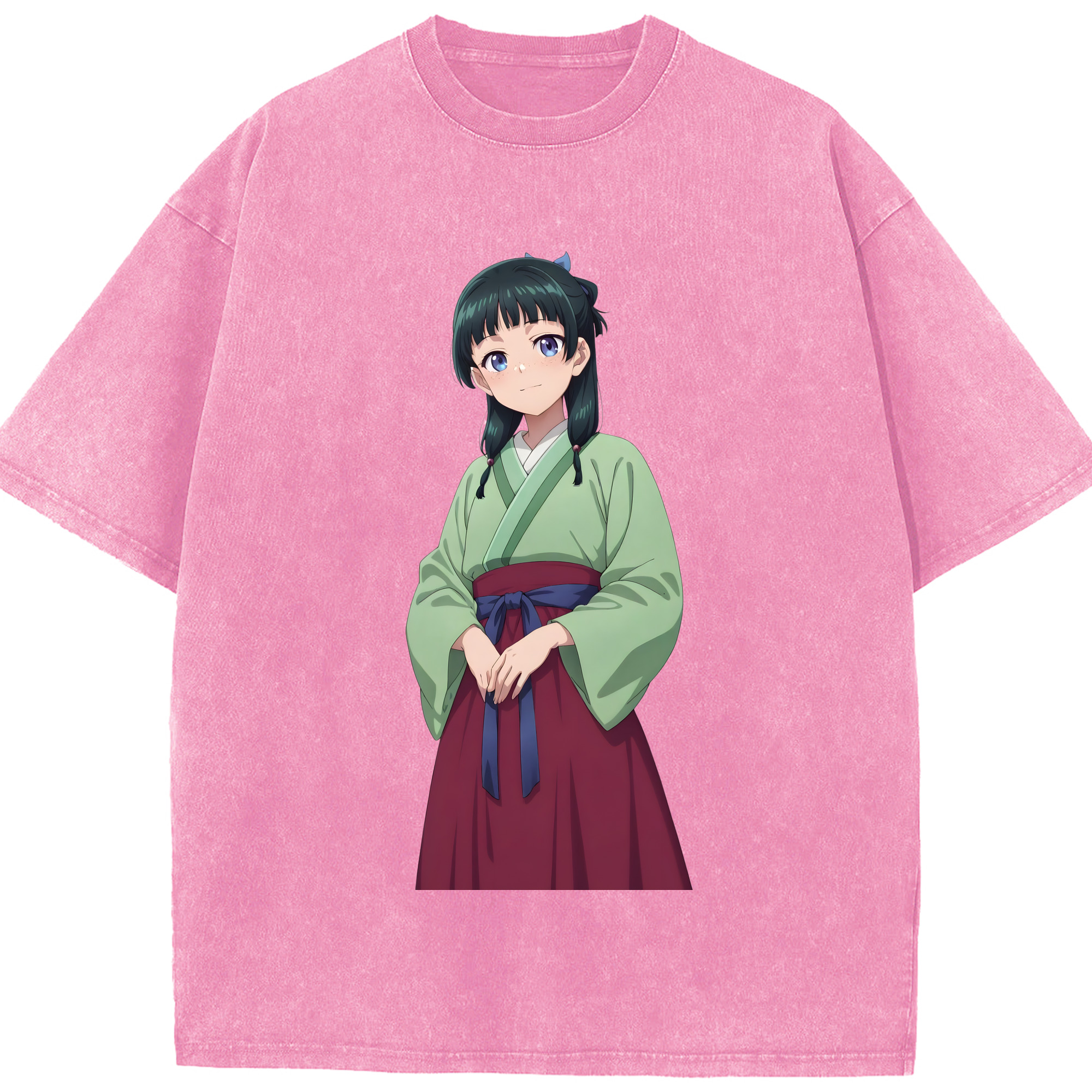 （画像用） 薬屋のひとりごと The Apothecary Diaries 綿100% ヴィンテージ風 半袖Tシャツ（フロントプリント）